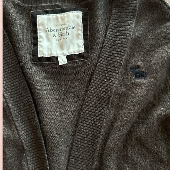 y2k ABERCROMBIE & FITCH knit cardigan sweater Small Downtown Mori Girl Fairy - Picture 2 of 5